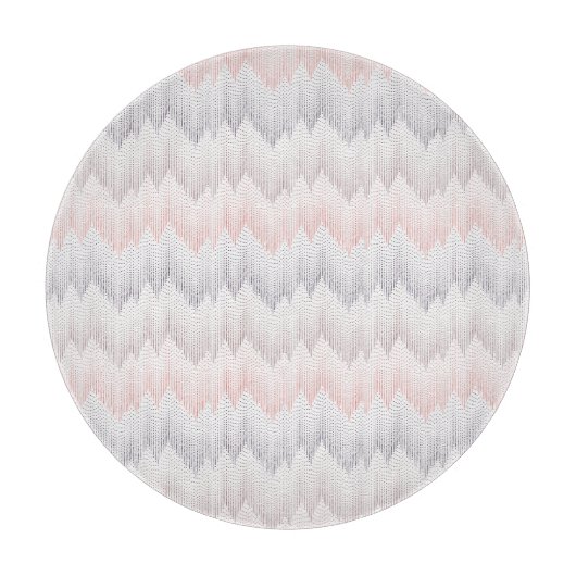 Polka punktiertes Bergspitze-Muster Schneidebrett (Vorderseite)