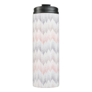 Polka punktiertes Bergspitze-Muster Thermosbecher