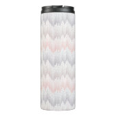 Polka punktiertes Bergspitze-Muster Thermosbecher (Rückseite)