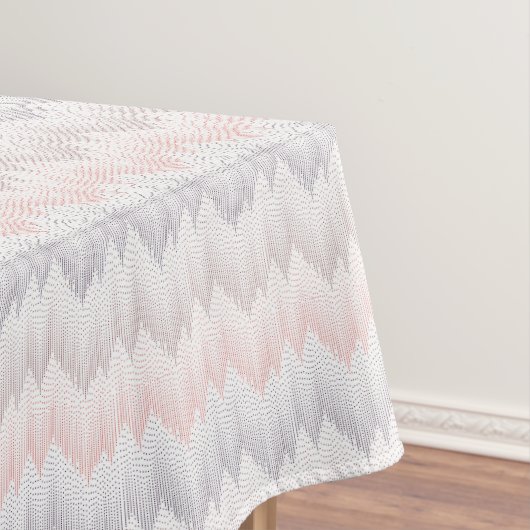Polka punktiertes Bergspitze-Muster Tischdecke (Beispiel)