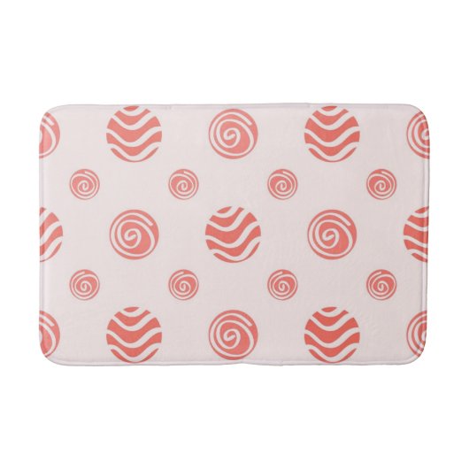 Polka-Punktmuster Badematte (Vorderseite)