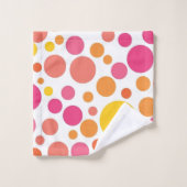Polka-Punktmuster Badhandtuch Set (Waschlappen)