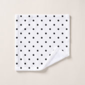 Polka-Punktmuster Badhandtuch Set (Waschlappen)