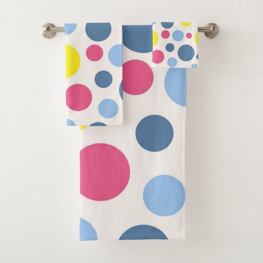 Polka-Punktmuster Badhandtuch Set (Insitu)