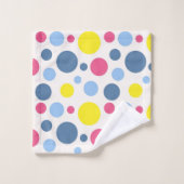 Polka-Punktmuster Badhandtuch Set (Waschlappen)