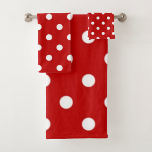 Polka-Punktmuster Badhandtuch Set