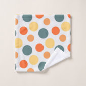 Polka-Punktmuster Badhandtuch Set (Waschlappen)