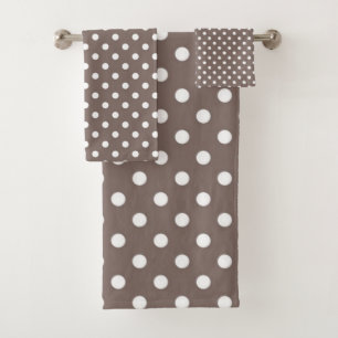 Polka-Punktmuster Badhandtuch Set