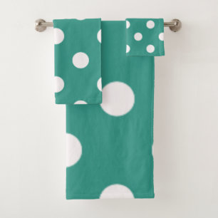 Polka-Punktmuster Badhandtuch Set
