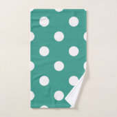 Polka-Punktmuster Badhandtuch Set (Handtuch)