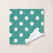 Polka-Punktmuster Badhandtuch Set (Waschlappen)