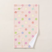 Polka-Punktmuster Badhandtuch Set (Handtuch)
