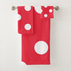 Polka-Punktmuster Badhandtuch Set