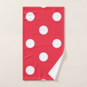 Polka-Punktmuster Badhandtuch Set (Handtuch)