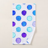 Polka-Punktmuster Badhandtuch Set (Handtuch)