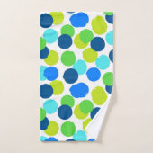 Polka-Punktmuster Badhandtuch Set (Handtuch)