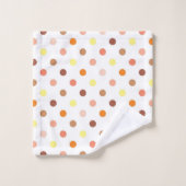 Polka-Punktmuster Badhandtuch Set (Waschlappen)