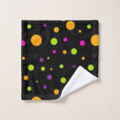 Polka-Punktmuster Badhandtuch Set (Waschlappen)