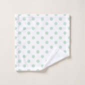 Polka-Punktmuster Badhandtuch Set (Waschlappen)