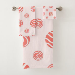 Polka-Punktmuster Badhandtuch Set