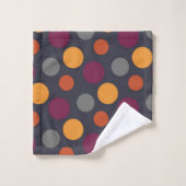 Polka-Punktmuster Badhandtuch Set (Waschlappen)