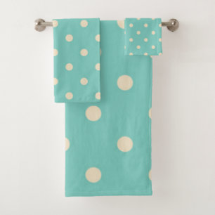 Polka-Punktmuster Badhandtuch Set