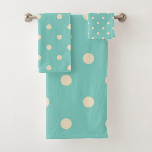Polka-Punktmuster Badhandtuch Set (Insitu)