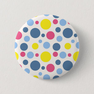 Polka-Punktmuster Button