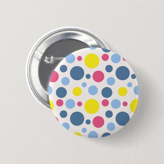 Polka-Punktmuster Button (Vorne & Hinten)