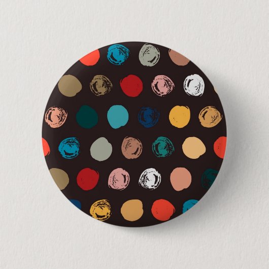 Polka-Punktmuster Button (Vorderseite)