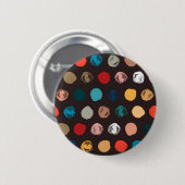 Polka-Punktmuster Button (Vorne & Hinten)