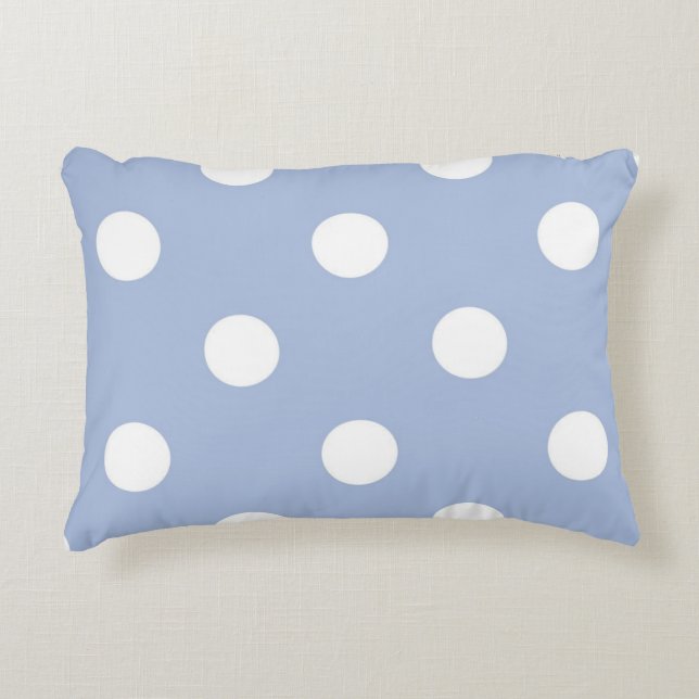 Polka-Punktmuster Dekokissen (Vorderseite)