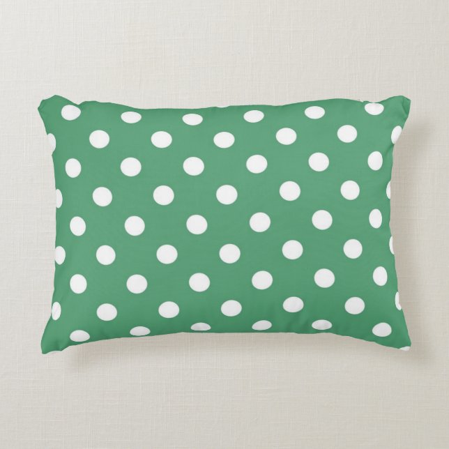 Polka-Punktmuster Dekokissen (Vorderseite)