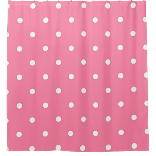 Polka-Punktmuster Duschvorhang (Vorderseite)
