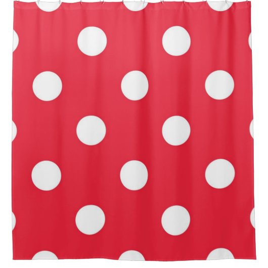 Polka-Punktmuster Duschvorhang (Vorderseite)