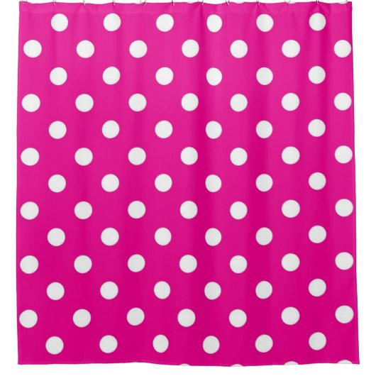 Polka-Punktmuster Duschvorhang (Vorderseite)