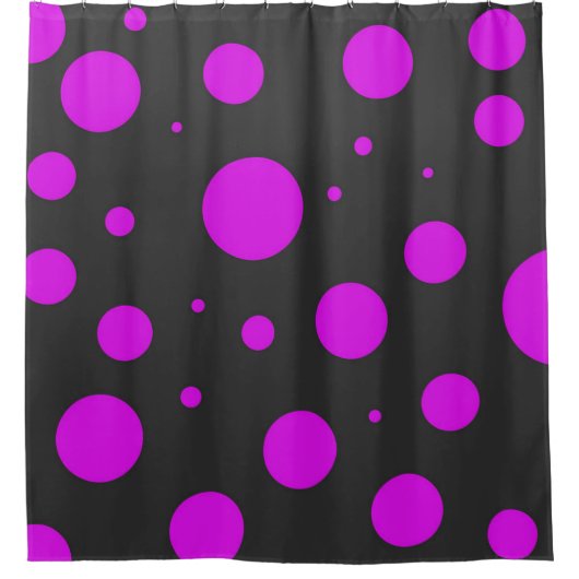 Polka-Punktmuster Duschvorhang (Vorderseite)