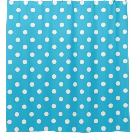 Polka-Punktmuster Duschvorhang (Vorderseite)