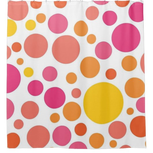 Polka-Punktmuster Duschvorhang (Vorderseite)
