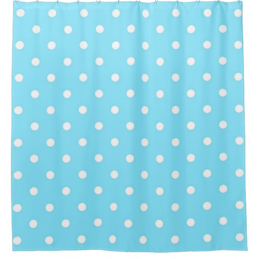 Polka-Punktmuster Duschvorhang (Vorderseite)