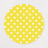 Polka-Punktmuster Etiketten (Design 1)