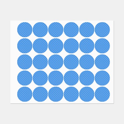 Polka-Punktmuster Etiketten (Blatt)