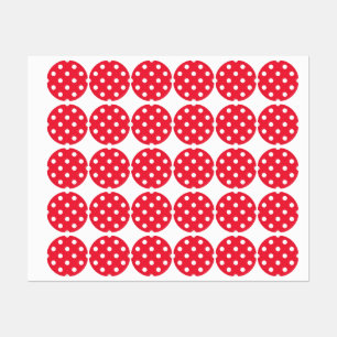 Polka-Punktmuster Etiketten