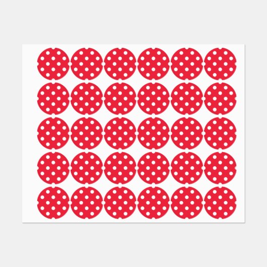Polka-Punktmuster Etiketten (Blatt)