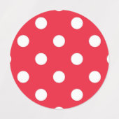 Polka-Punktmuster Etiketten (Design 1)