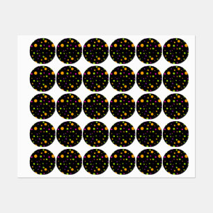 Polka-Punktmuster Etiketten