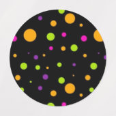 Polka-Punktmuster Etiketten (Design 2)