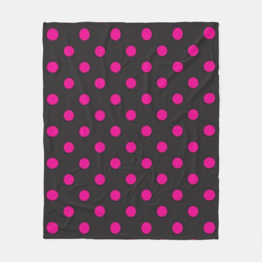 Polka-Punktmuster Fleecedecke (Vorderseite)