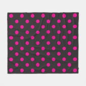 Polka-Punktmuster Fleecedecke (Vorderseite (Horizontal))