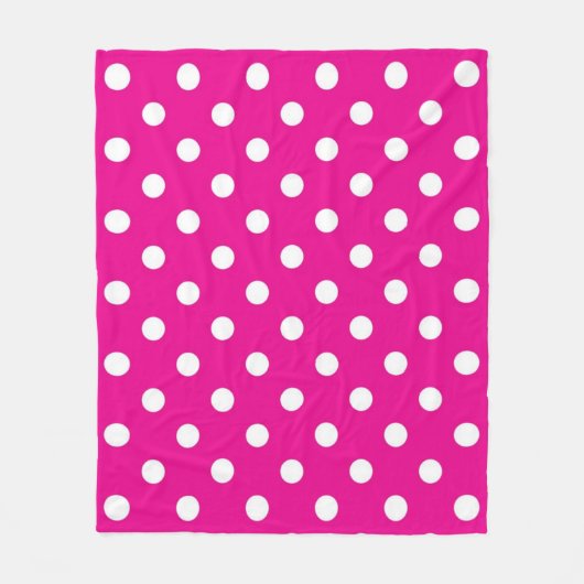 Polka-Punktmuster Fleecedecke (Vorderseite)